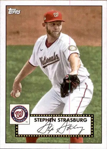 2021 Topps 1952 Topps Redux #T52-41 Stephen Strasburg NM-MT Nationals - Baseball Card Single