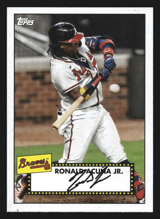 2021 Topps 1952 Redux #T52-45 Ronald Acuna Jr. Atlanta Braves - Baseball Card Single