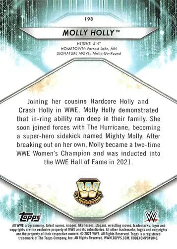 2021 Topps #198 Molly Holly NM-MT - Wrestling Card Single