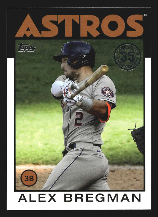 2021 Topps 1986 35th Anniversary Alex Bregman #86B-30 Houston Astros - Baseball Card Single