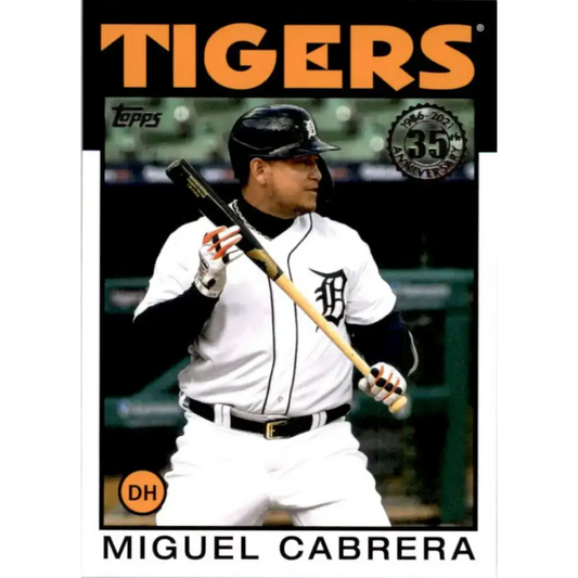 2021 Topps 1986 Topps Baseball 35th Anniversary #86B-26 Miguel Cabrera NM-MT Detroit Tigers Baseball Card - Baseball