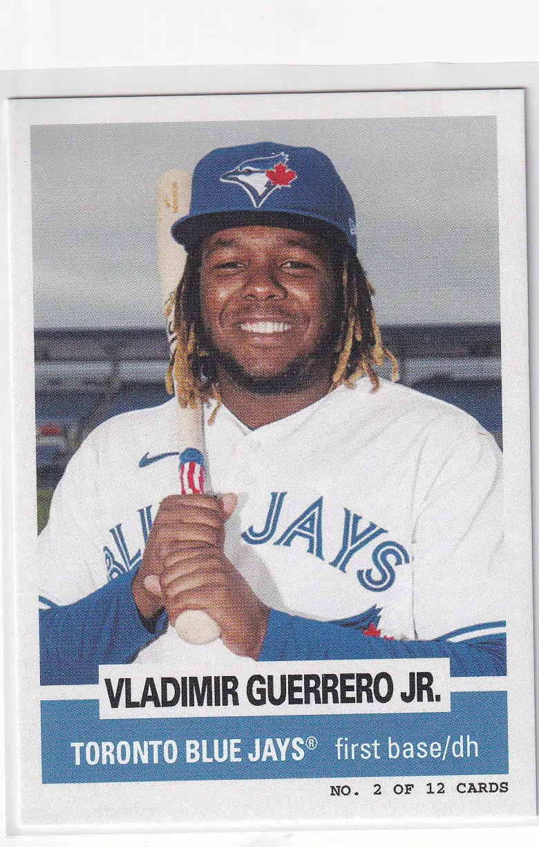 2021 TOPPS #2 VLADIMIR GUERRERO JR THROW BACK THURSDAY- TORONTO BLUE JAYS - Baseball Card Single
