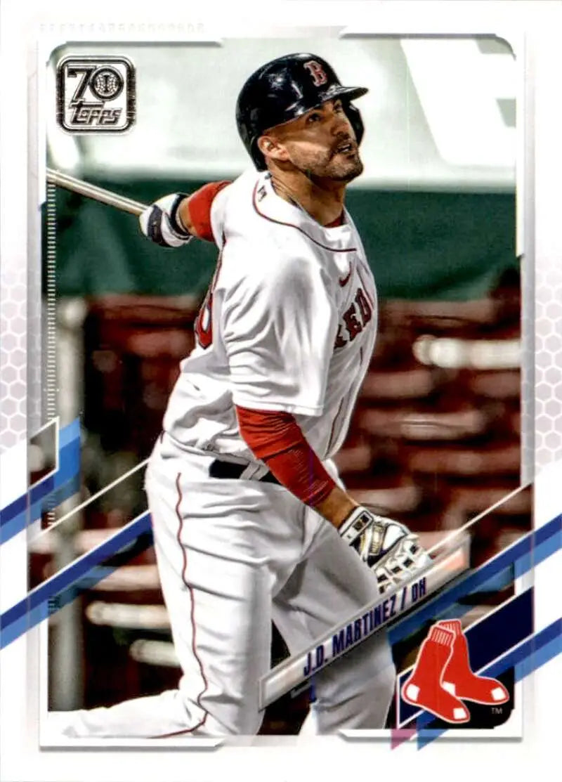 2021 Topps #20 J.D. Martinez NM-MT Boston Red Sox Baseball Card - Baseball Card Single