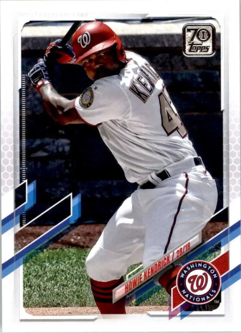 2021 Topps #202 Howie Kendrick NM-MT Washington Nationals Baseball Card - Baseball Card Single