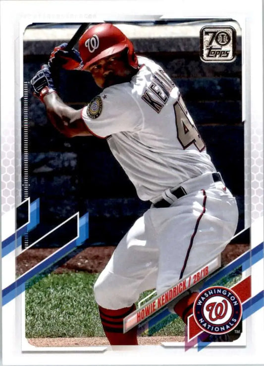 2021 Topps #202 Howie Kendrick NM-MT Washington Nationals Baseball Card - Baseball Card Single