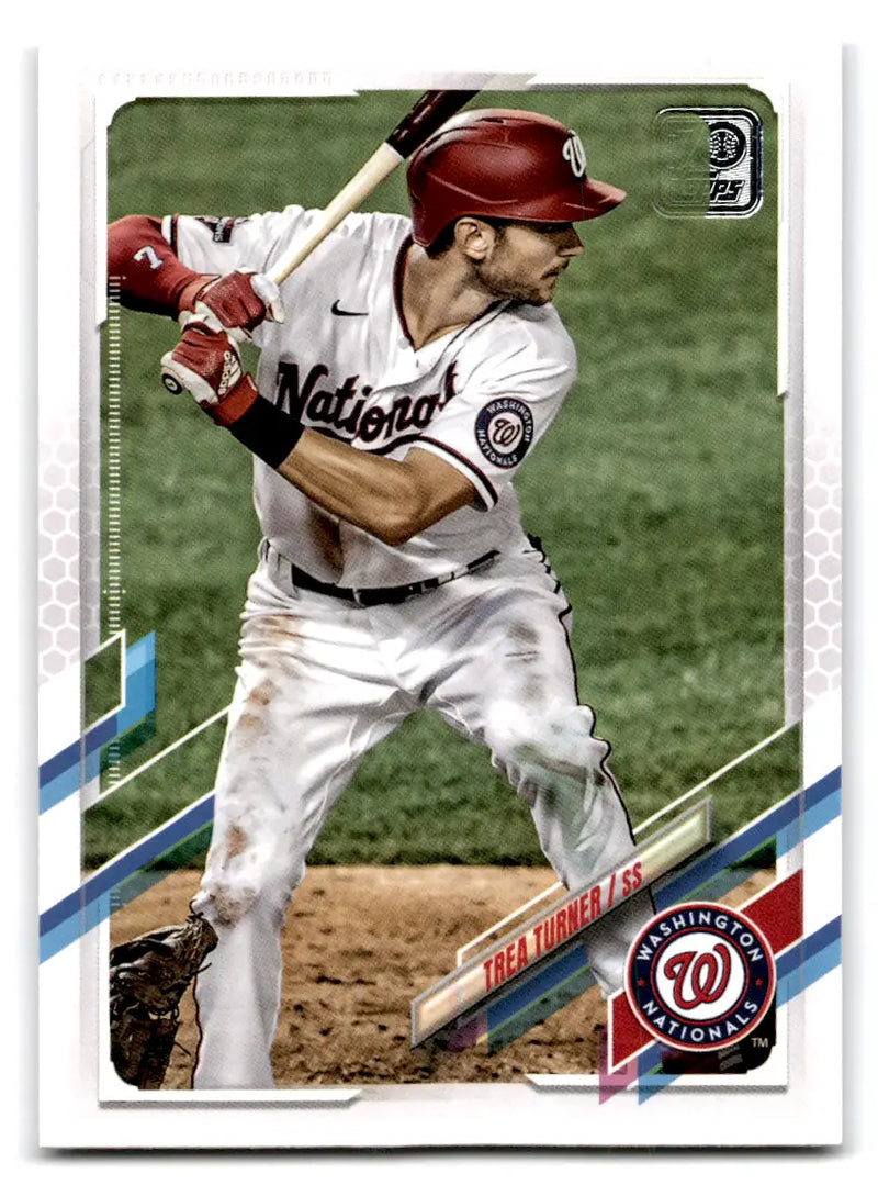 2021 Topps - #203 Trea Turner Nationals - Baseball Card Single