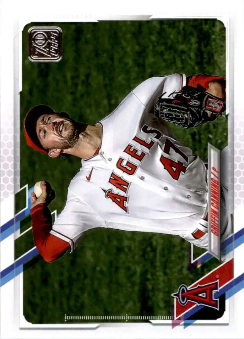 2021 Topps #208 Griffin Canning NM-MT Los Angeles Angels Baseball Card - Baseball Card Single