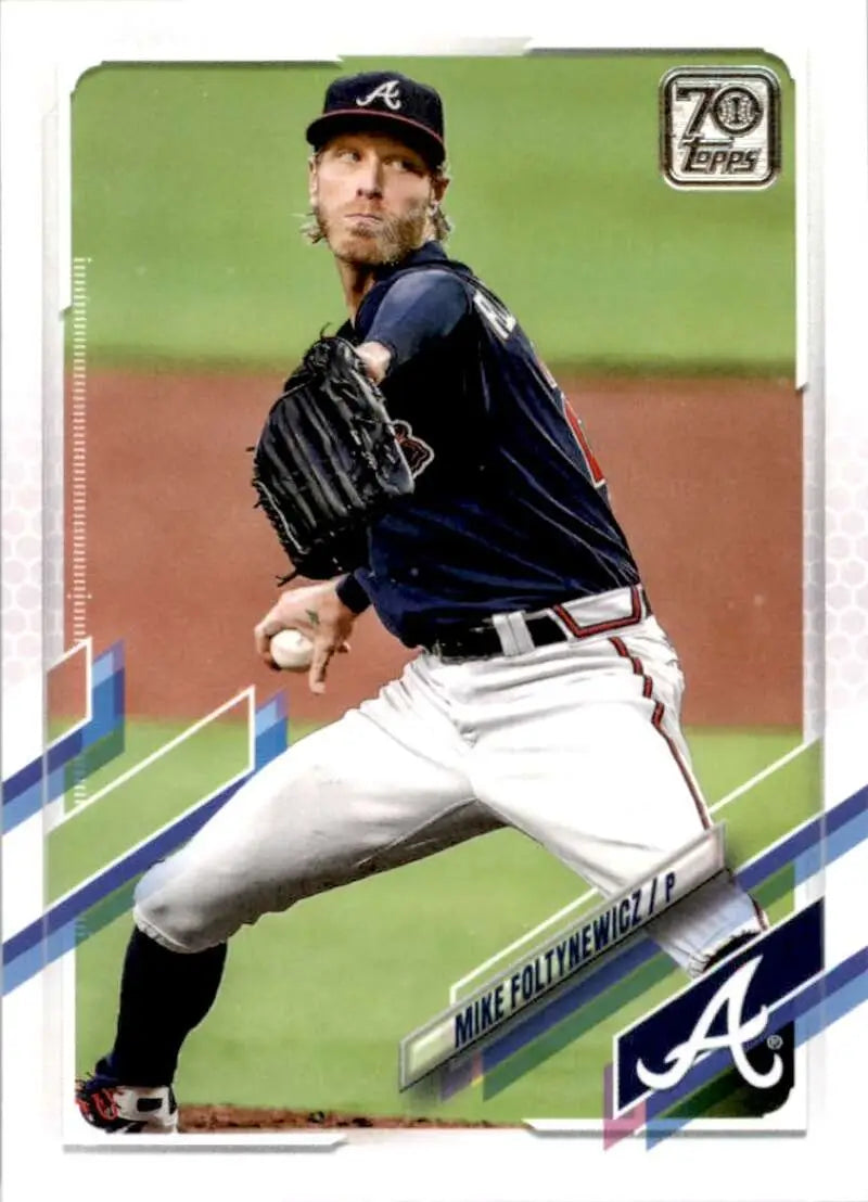 2021 Topps #209 Mike Foltynewicz NM-MT Atlanta Braves Baseball Card - Baseball Card Single