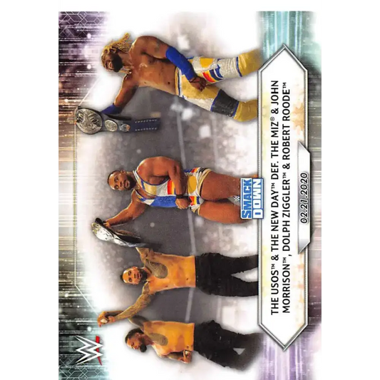 2021 Topps #21 The Usos/The New Day NM-MT Wrestling Card - Wrestling Card Single