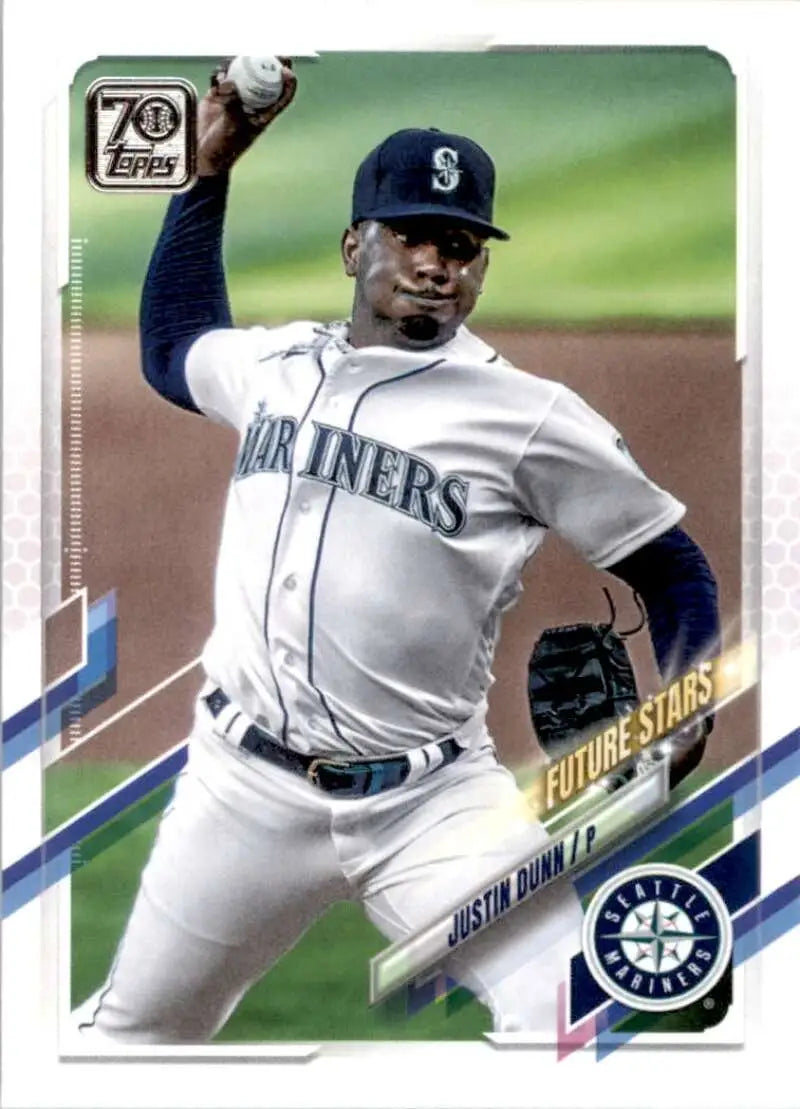 2021 Topps #215 Justin Dunn NM-MT Seattle Mariners Baseball Card - Baseball Card Single