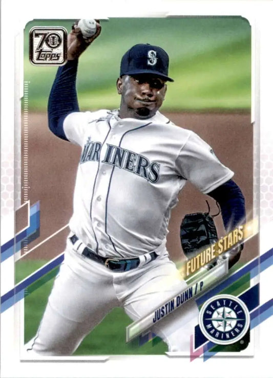 2021 Topps #215 Justin Dunn NM-MT Seattle Mariners Baseball Card - Baseball Card Single