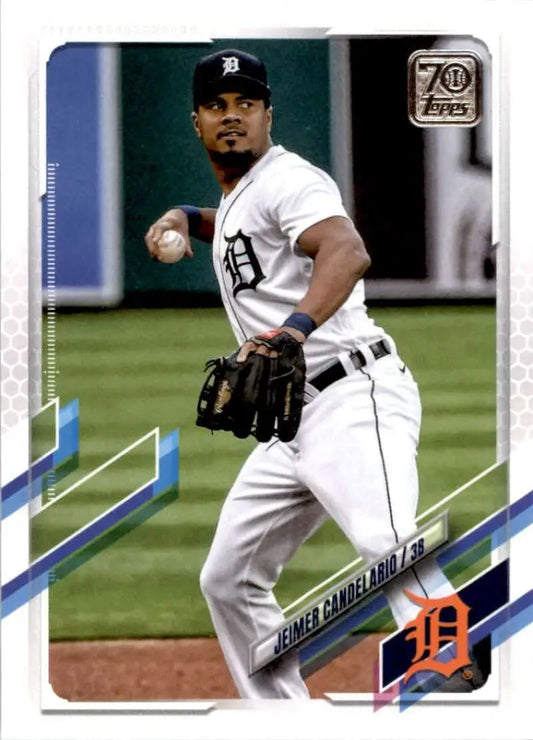 2021 Topps #217 Jeimer Candelario NM-MT Detroit Tigers Baseball Card - Baseball Card Single