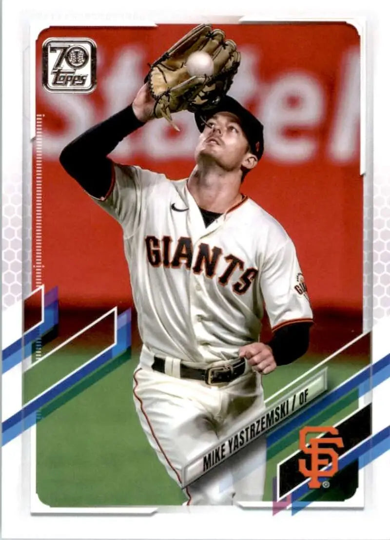 2021 Topps #227 Mike Yastrzemski NM-MT San Francisco Giants Baseball Card - Baseball Card Single