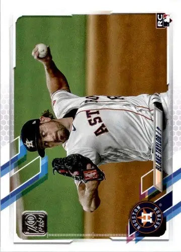 Baseball trading card featuring Blake Taylor pitcher action from 2021 Topps #228 NM-MT RC