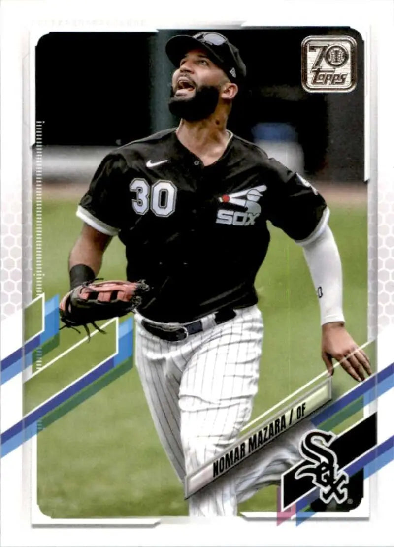 2021 Topps #23 Nomar Mazara NM-MT Chicago White Sox Baseball Card - Baseball Card Single