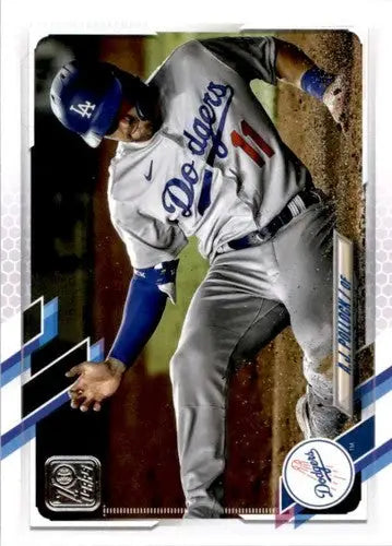 2021 Topps A.J. Pollock baseball card with original gloss, typical of cards that sell well