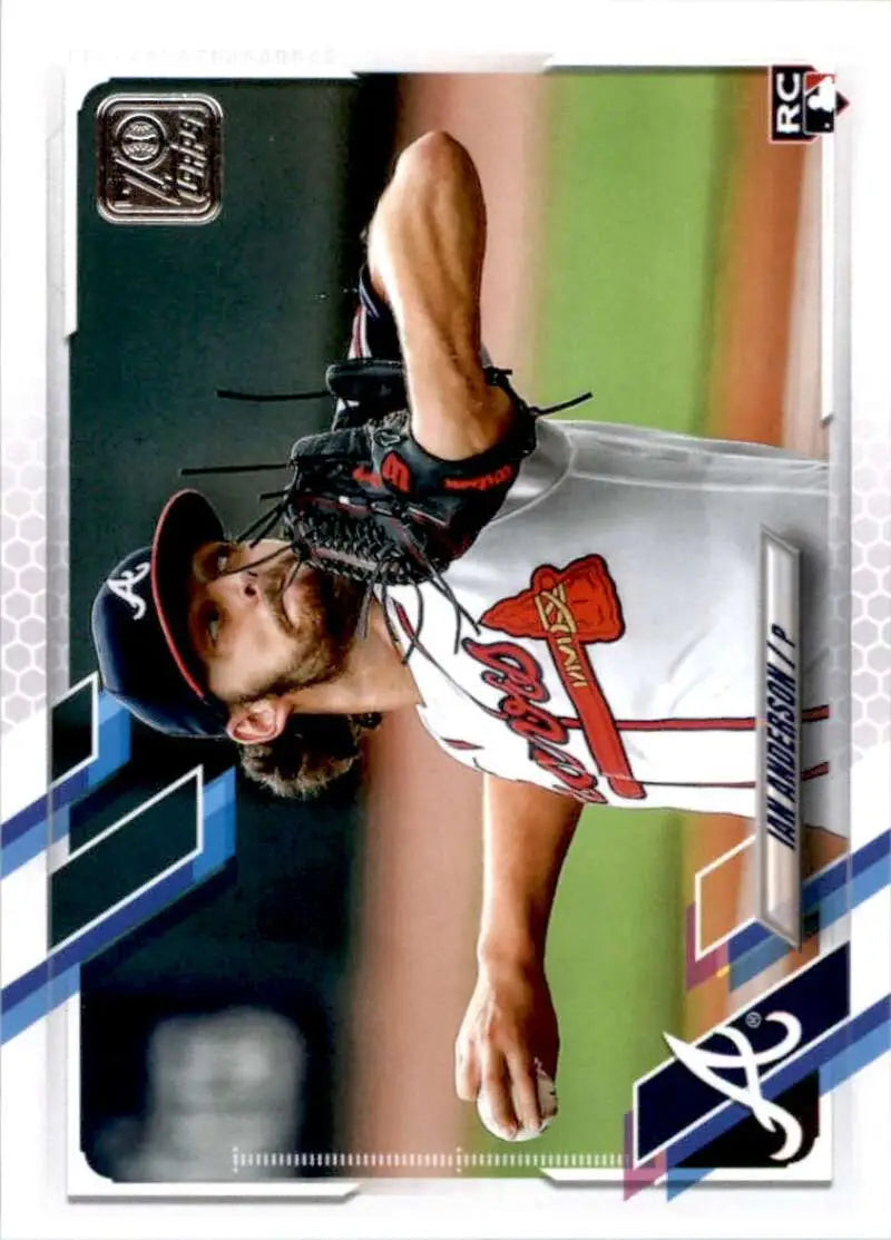 2021 Topps #239 Ian Anderson NM-MT RC Rookie Atlanta Braves Baseball Card - Baseball Card Single
