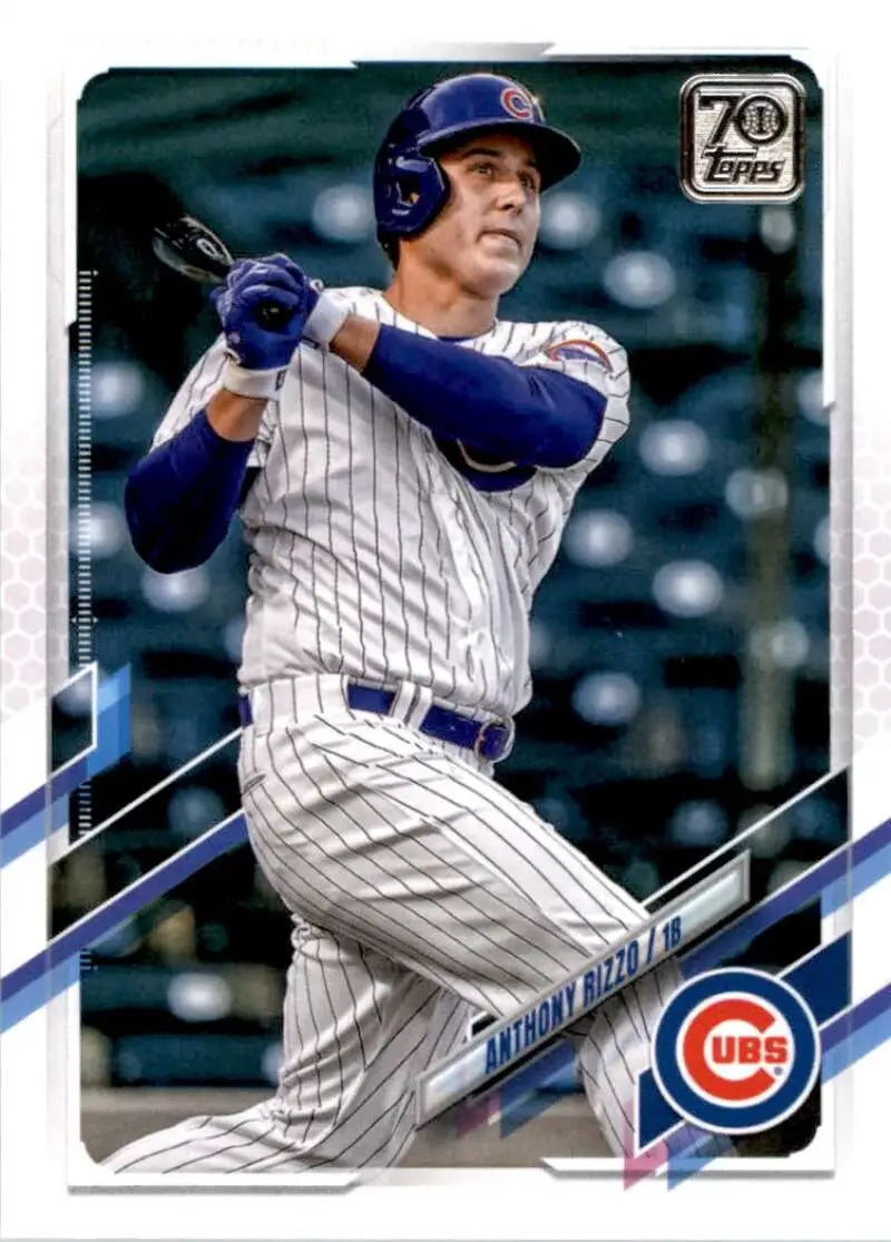 2021 Topps #241 Anthony Rizzo NM-MT Chicago Cubs Baseball Card - Baseball Card Single