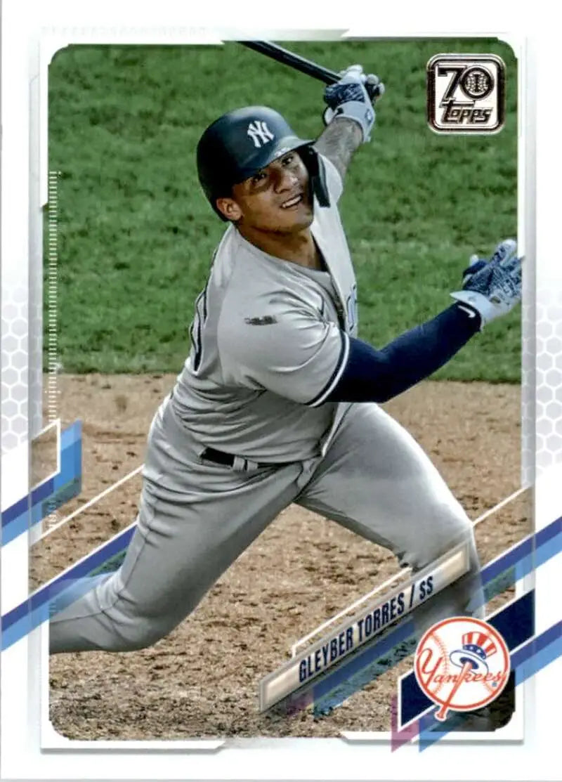2021 Topps #242 Gleyber Torres NM-MT New York Yankees Baseball Card - Baseball Card Single