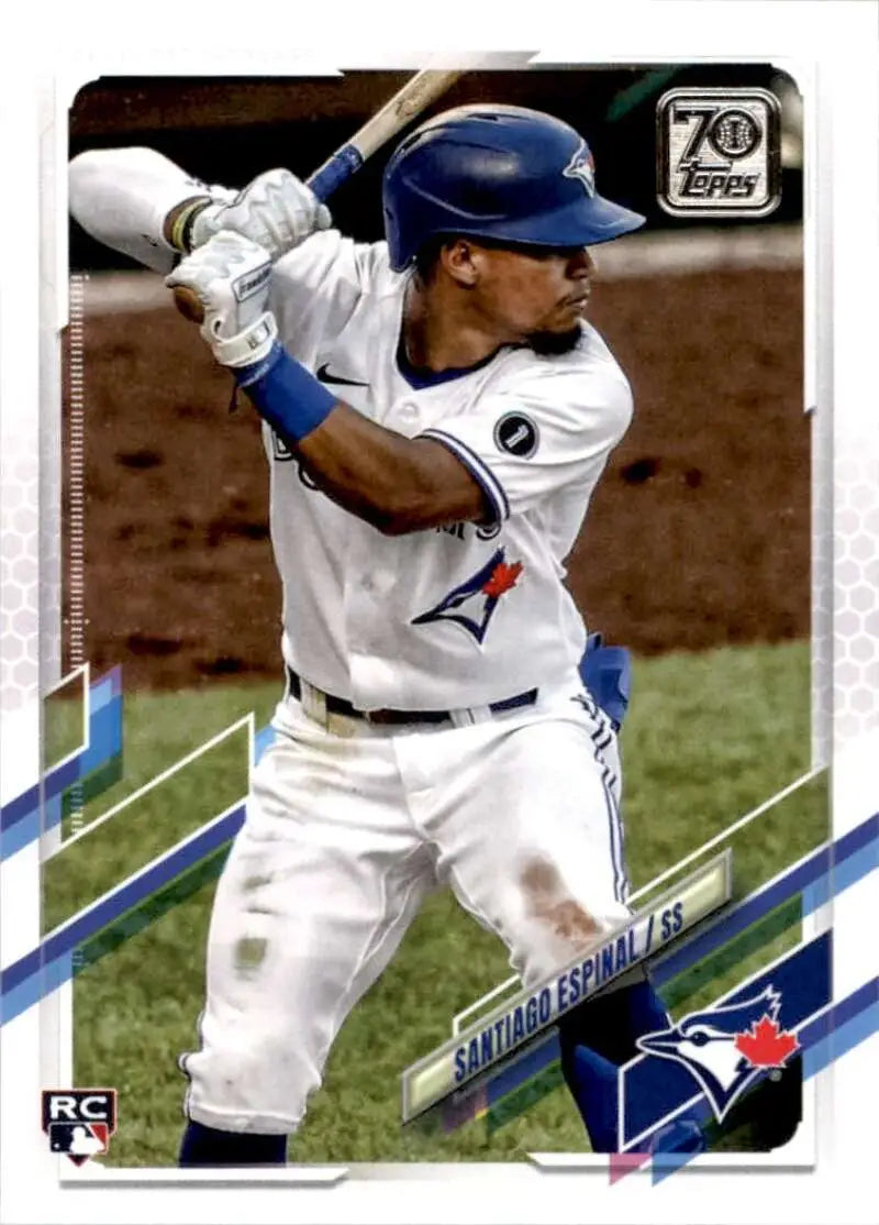 2021 Topps #243 Santiago Espinal NM-MT RC Rookie Toronto Blue Jays Baseball Card - Baseball Card Single
