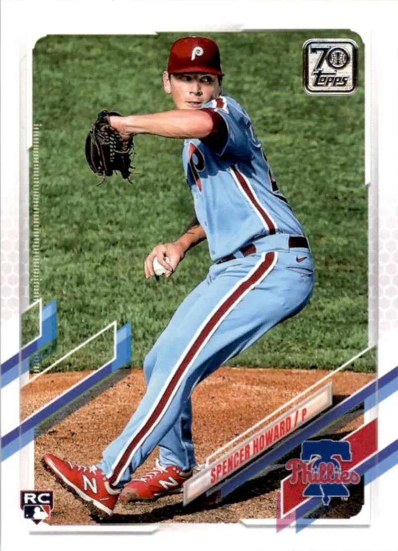 2021 Topps #244 Spencer Howard NM-MT RC Rookie Philadelphia Phillies Baseball Card - Baseball Card Single