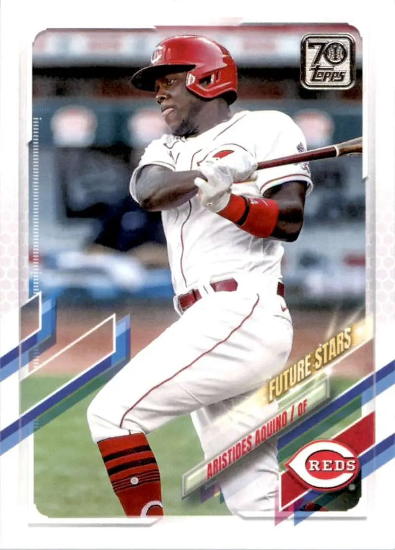 2021 Topps #245 Aristides Aquino NM-MT Cincinnati Reds Baseball Card - Baseball Card Single