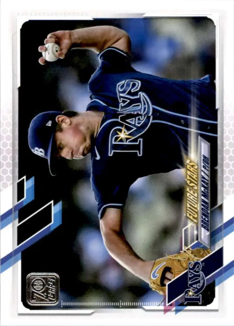 2021 Topps #257 Brendan McKay NM-MT Tampa Bay Rays Baseball Card - Baseball Card Single