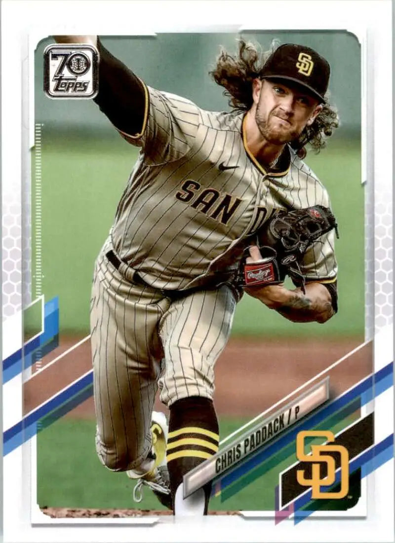 2021 Topps #259 Chris Paddack NM-MT San Diego Padres Baseball Card - Baseball Card Single