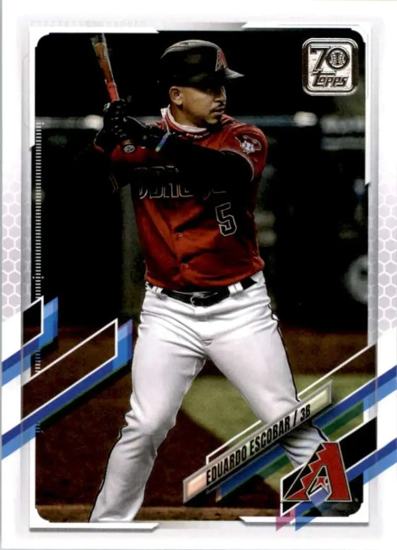 2021 Topps #260 Eduardo Escobar NM-MT Arizona Diamondbacks Baseball Card - Baseball Card Single