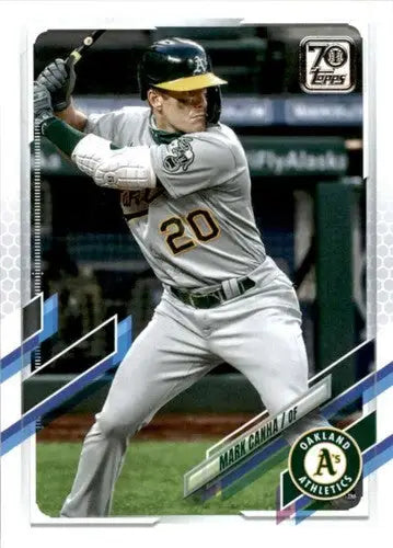 2021 Topps #262 Mark Canha baseball card with original gloss Athletics collectible