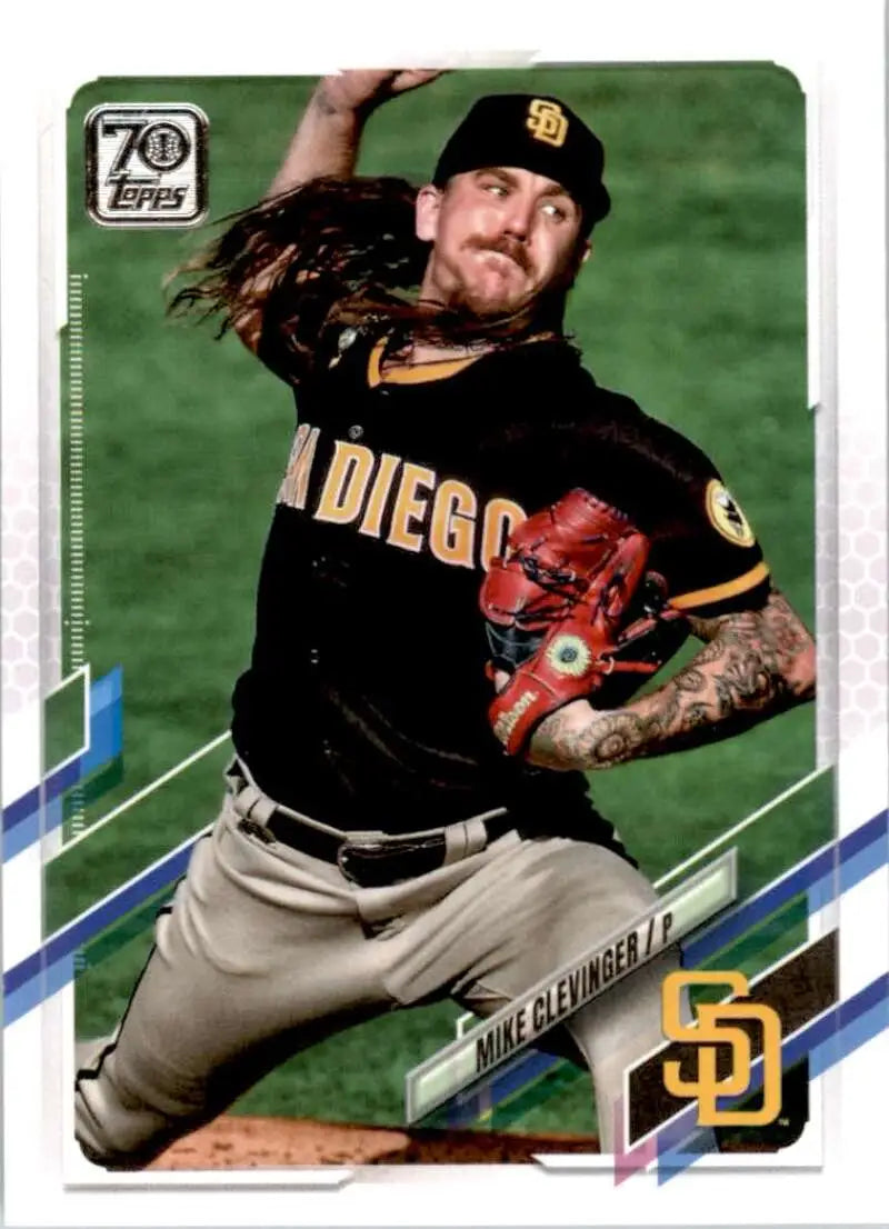 2021 Topps #265 Mike Clevinger NM-MT San Diego Padres Baseball Card - Baseball Card Single