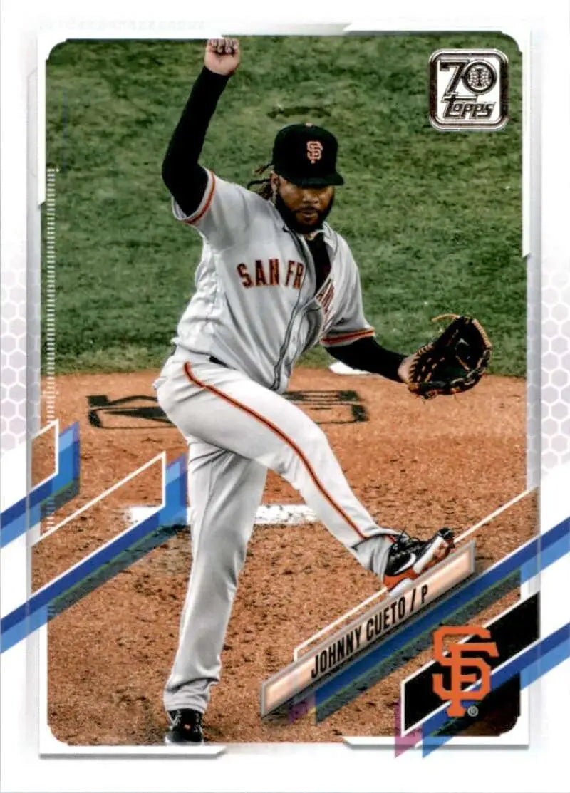 2021 Topps #268 Johnny Cueto NM-MT San Francisco Giants Baseball Card - Baseball Card Single