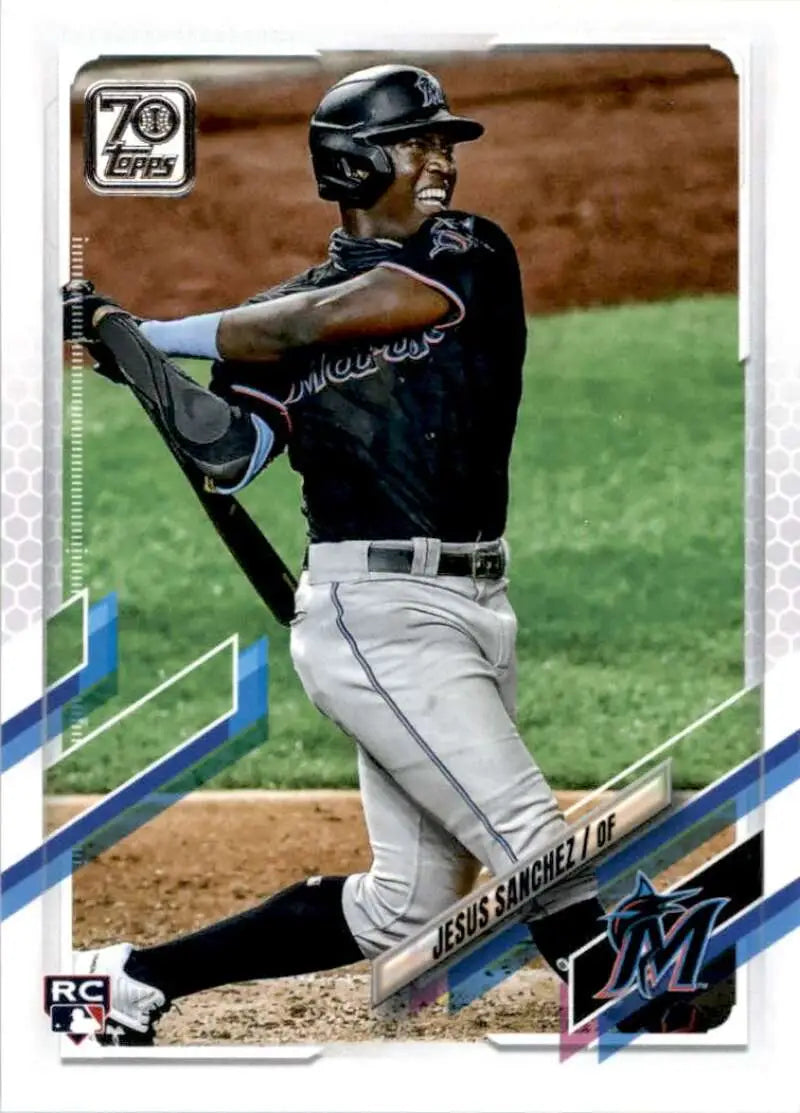 2021 Topps #269 Jesus Sanchez NM-MT RC Rookie Miami Marlins Baseball Card - Baseball Card Single