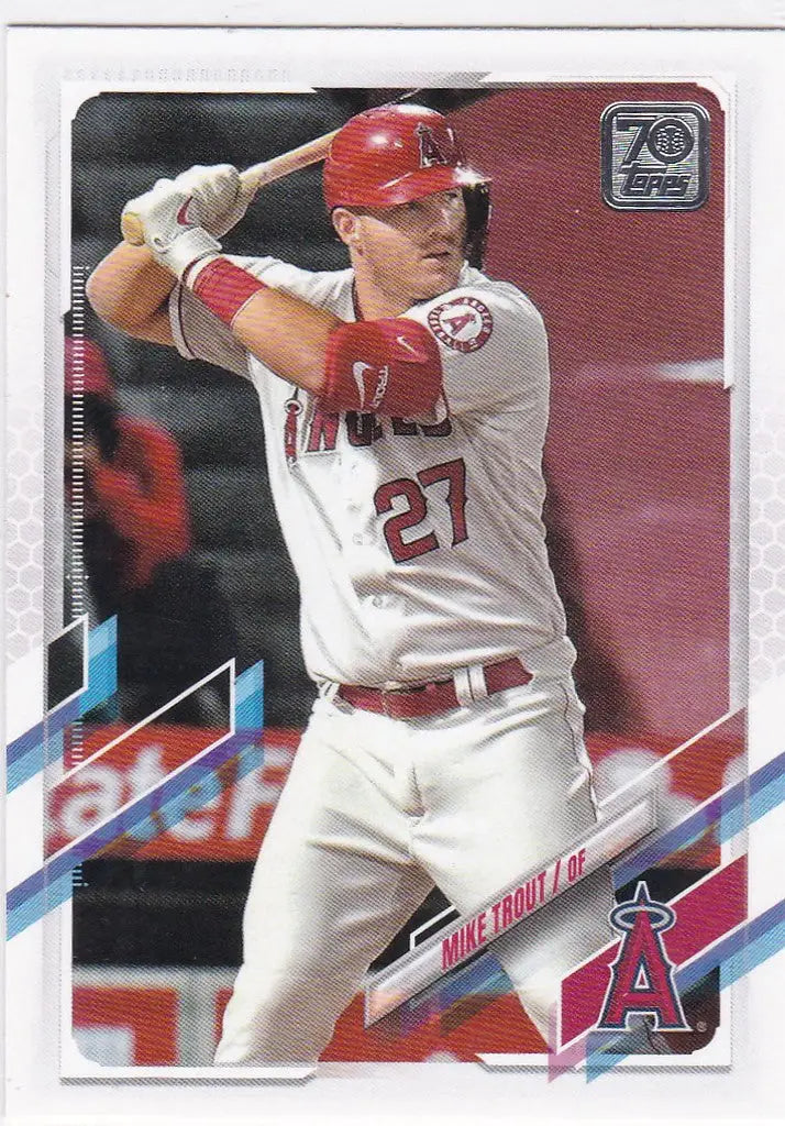 2021 Topps #27 Mike Trout Los Angeles Angels