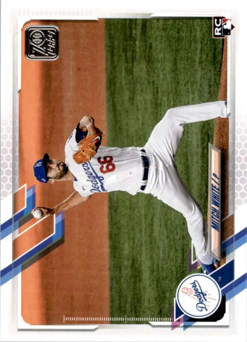 2021 Topps #270 Mitch White NM-MT RC Rookie Los Angeles Dodgers Baseball Card - Baseball Card Single