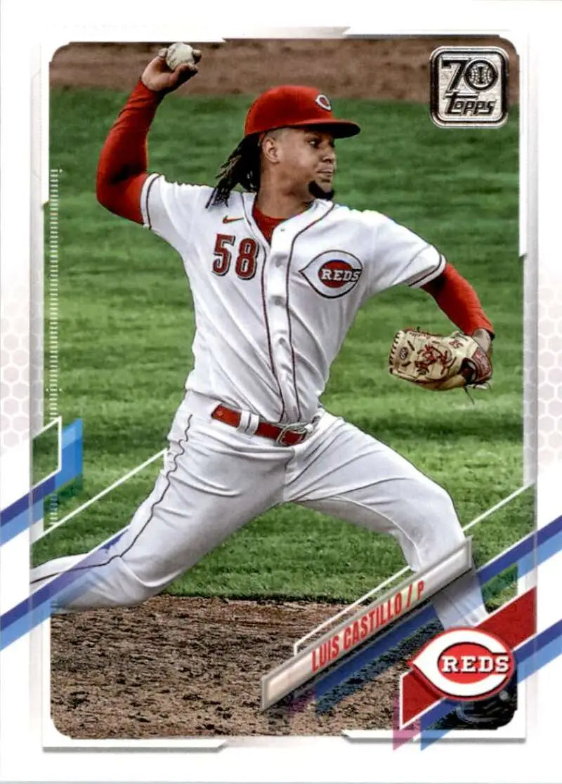 2021 Topps #271 Luis Castillo NM-MT Cincinnati Reds Baseball Card - Baseball Card Single