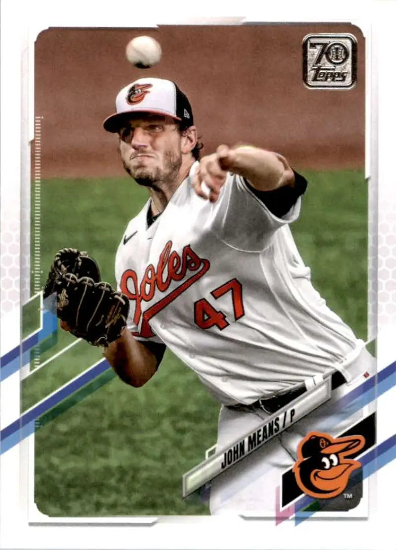 2021 Topps #272 John Means NM-MT Baltimore Orioles Baseball Card - Baseball Card Single
