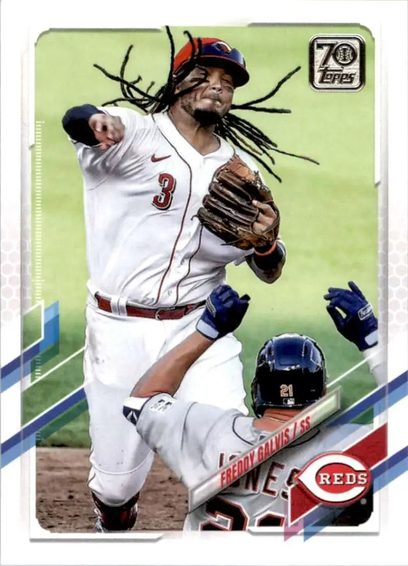 2021 Topps #274 Freddy Galvis NM-MT Cincinnati Reds Baseball Card - Baseball Card Single