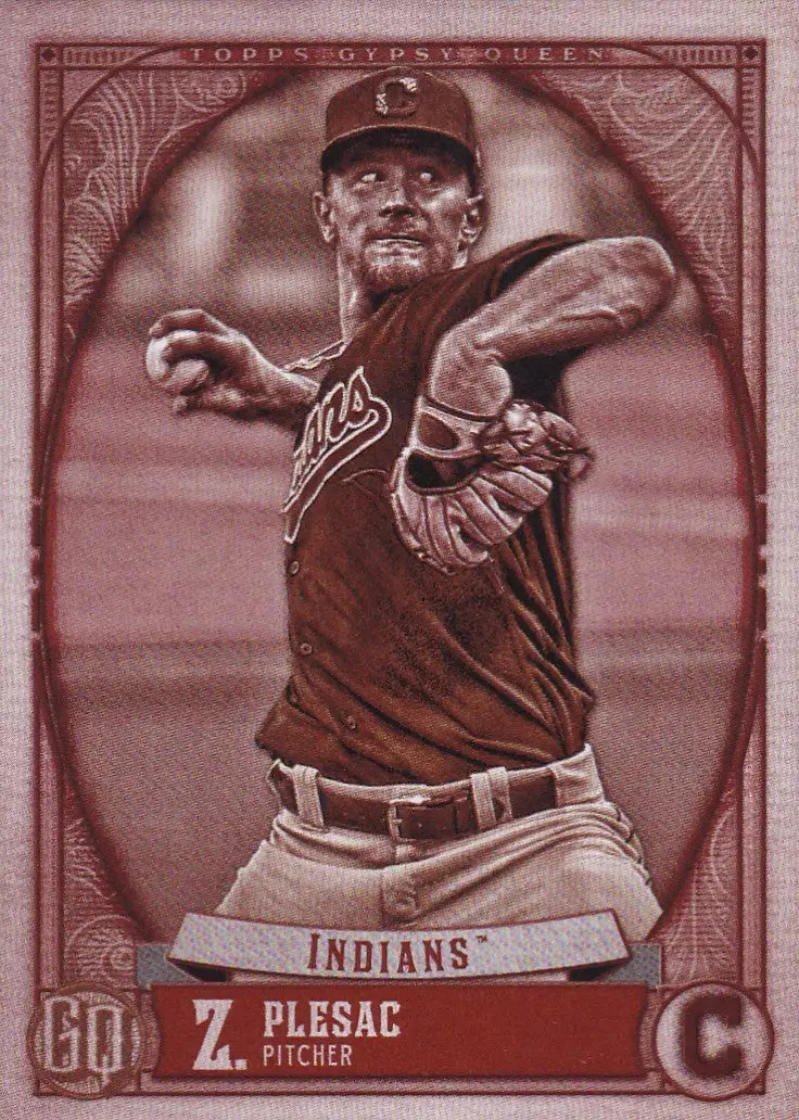 2021 TOPPS #275 GYPSY QUEEN ZACH PLESAC 4/99- CLEVELAND INDIANS - Baseball Card Single