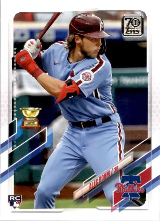 2021 Topps #277 Alec Bohm NM-MT RC Rookie Philadelphia Phillies Baseball Card - Baseball Card Single