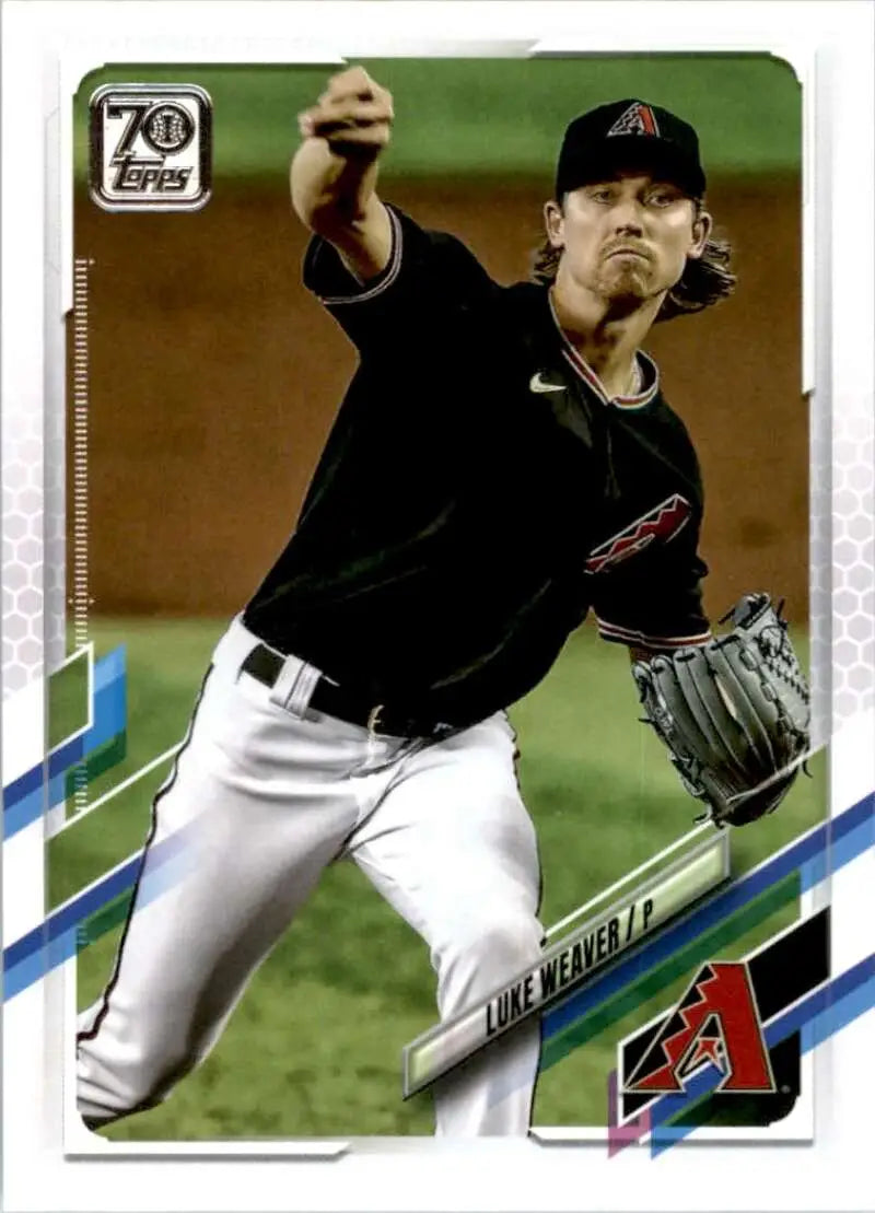 2021 Topps #28 Luke Weaver NM-MT Arizona Diamondbacks Baseball Card - Baseball Card Single