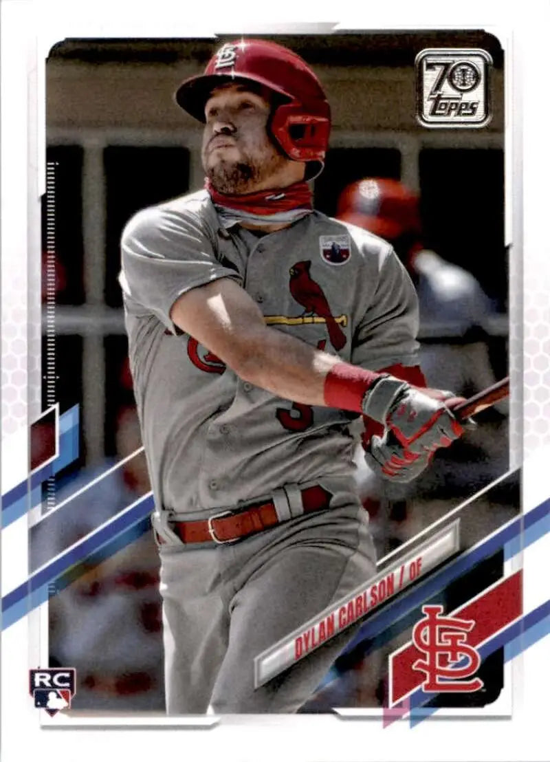 2021 Topps #285 Dylan Carlson NM-MT RC Rookie St. Louis Cardinals Baseball Card - Baseball Card Single