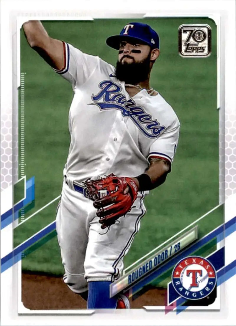 2021 Topps #293 Rougned Odor NM-MT Texas Rangers Baseball Card - Baseball Card Single