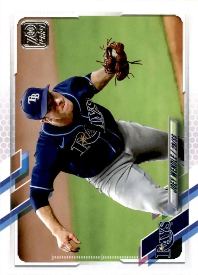 2021 Topps #296 Joey Wendle NM-MT Tampa Bay Rays Baseball Card - Baseball Card Single