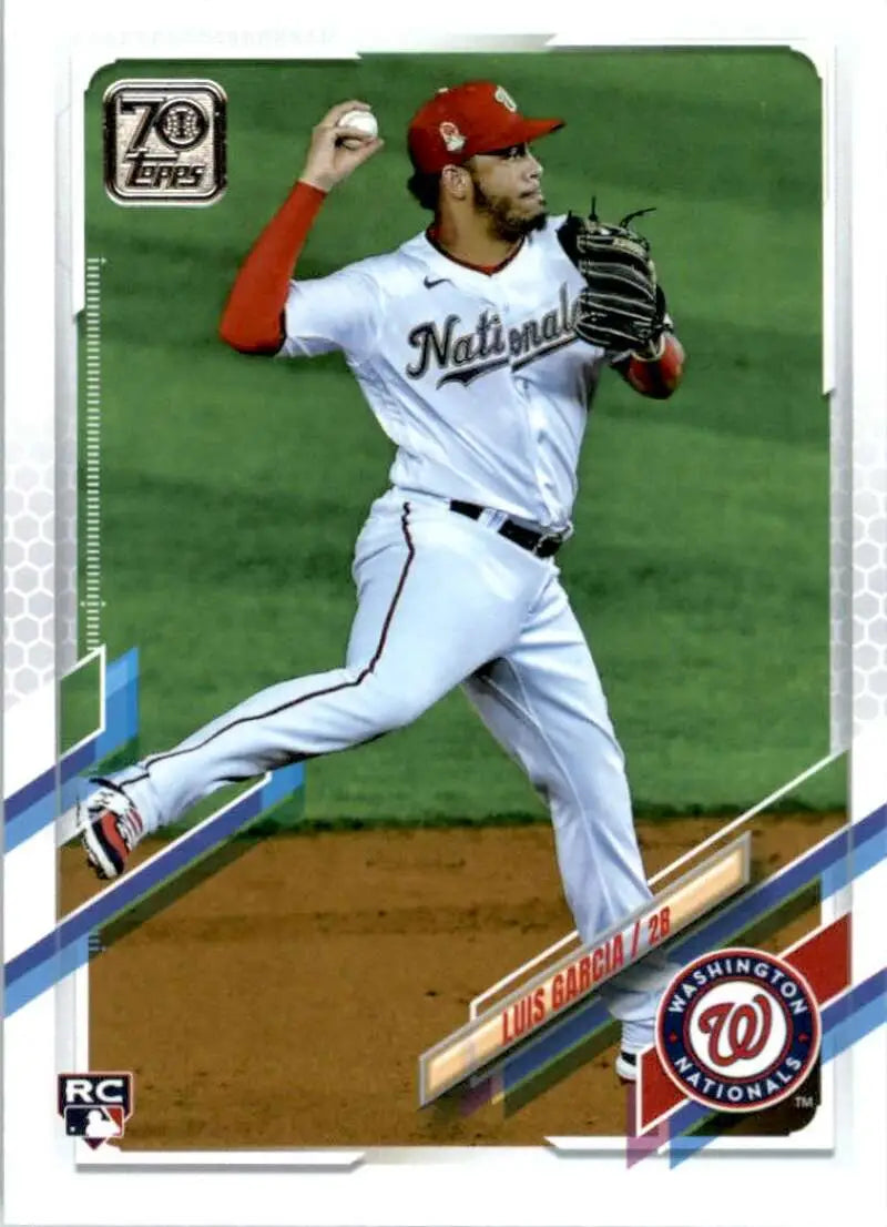 2021 Topps #298 Luis Garcia NM-MT RC Rookie Washington Nationals Baseball Card - Baseball Card Single