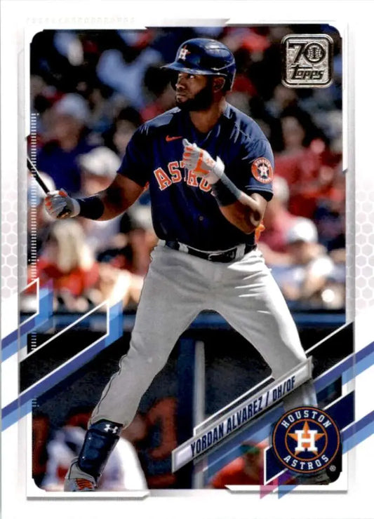2021 Topps #300 Yordan Alvarez NM-MT Houston Astros Baseball Card - Baseball Card Single