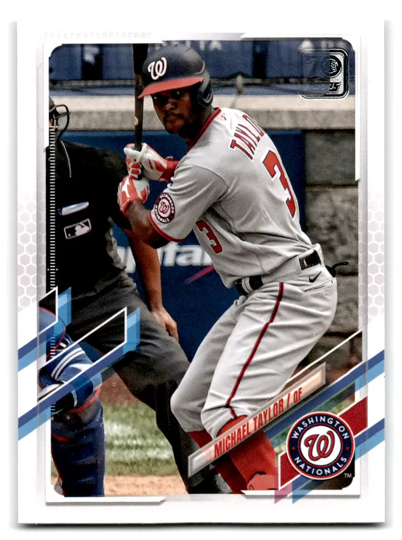 2021 Topps - #306 Michael Taylor Nationals - Baseball Card Single