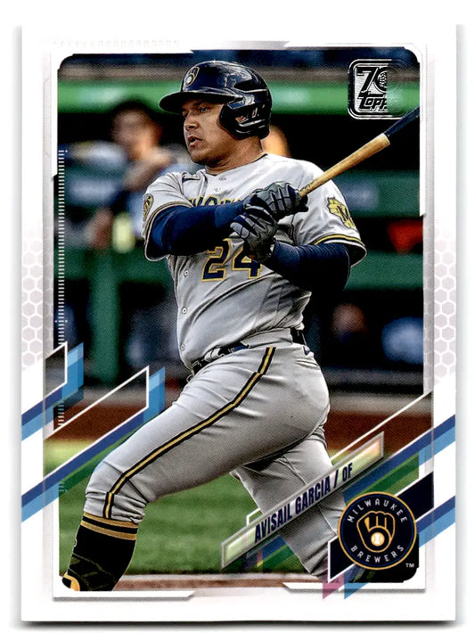 2021 Topps - #307 Avisail Garcia Brewers - Baseball Card Single