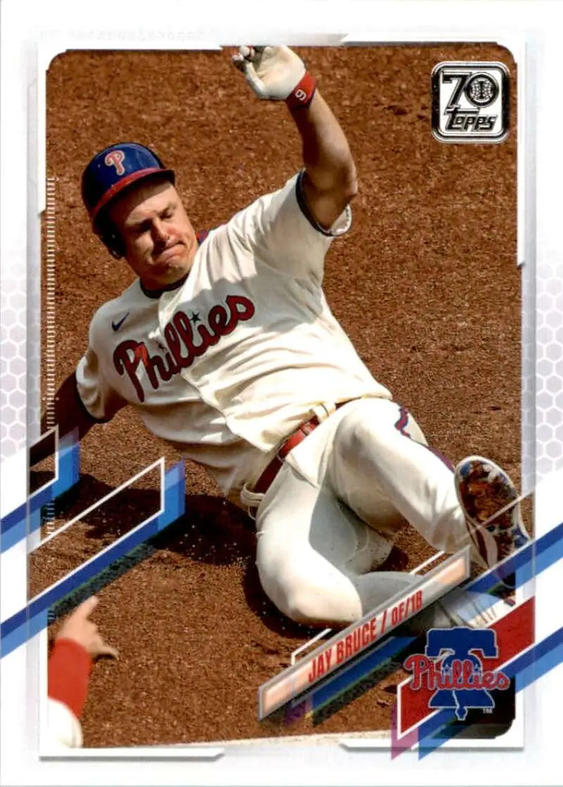 2021 Topps #308 Jay Bruce NM-MT Philadelphia Phillies Baseball Card - Baseball Card Single