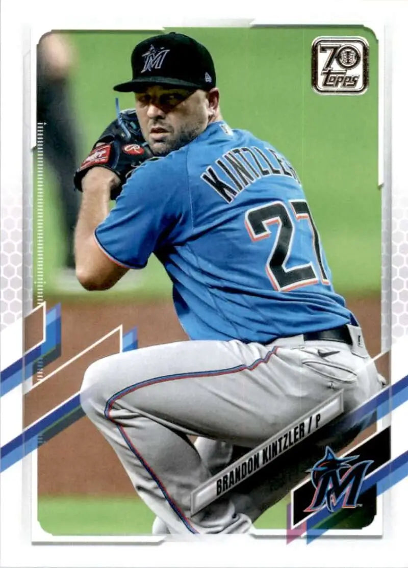 2021 Topps #31 Brandon Kintzler NM-MT Miami Marlins Baseball Card - Baseball Card Single